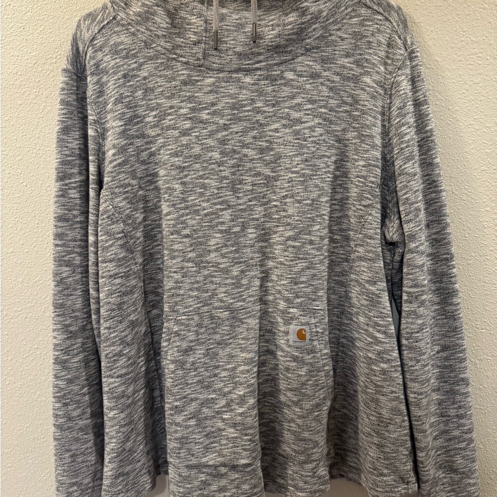 Carhartt Women's Heathered Gray Cowl Neck Sweatshirt